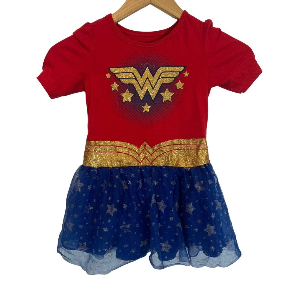 Wonder Women Girls Dress with Tulle - Size 4T  Halloween